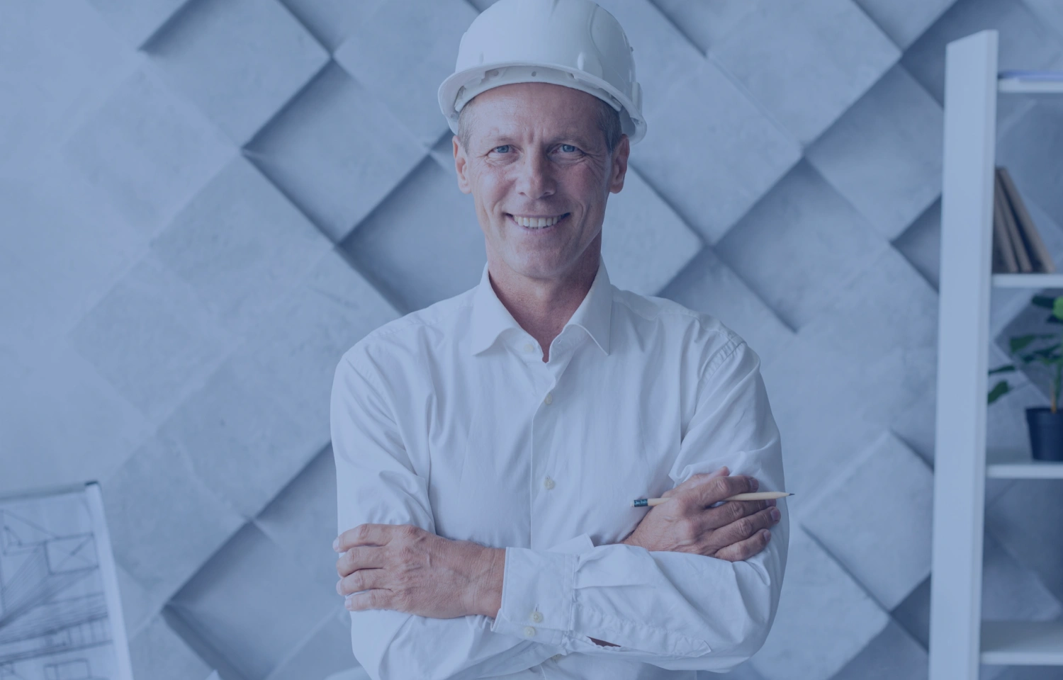 Imagem de engenheiro de capacete